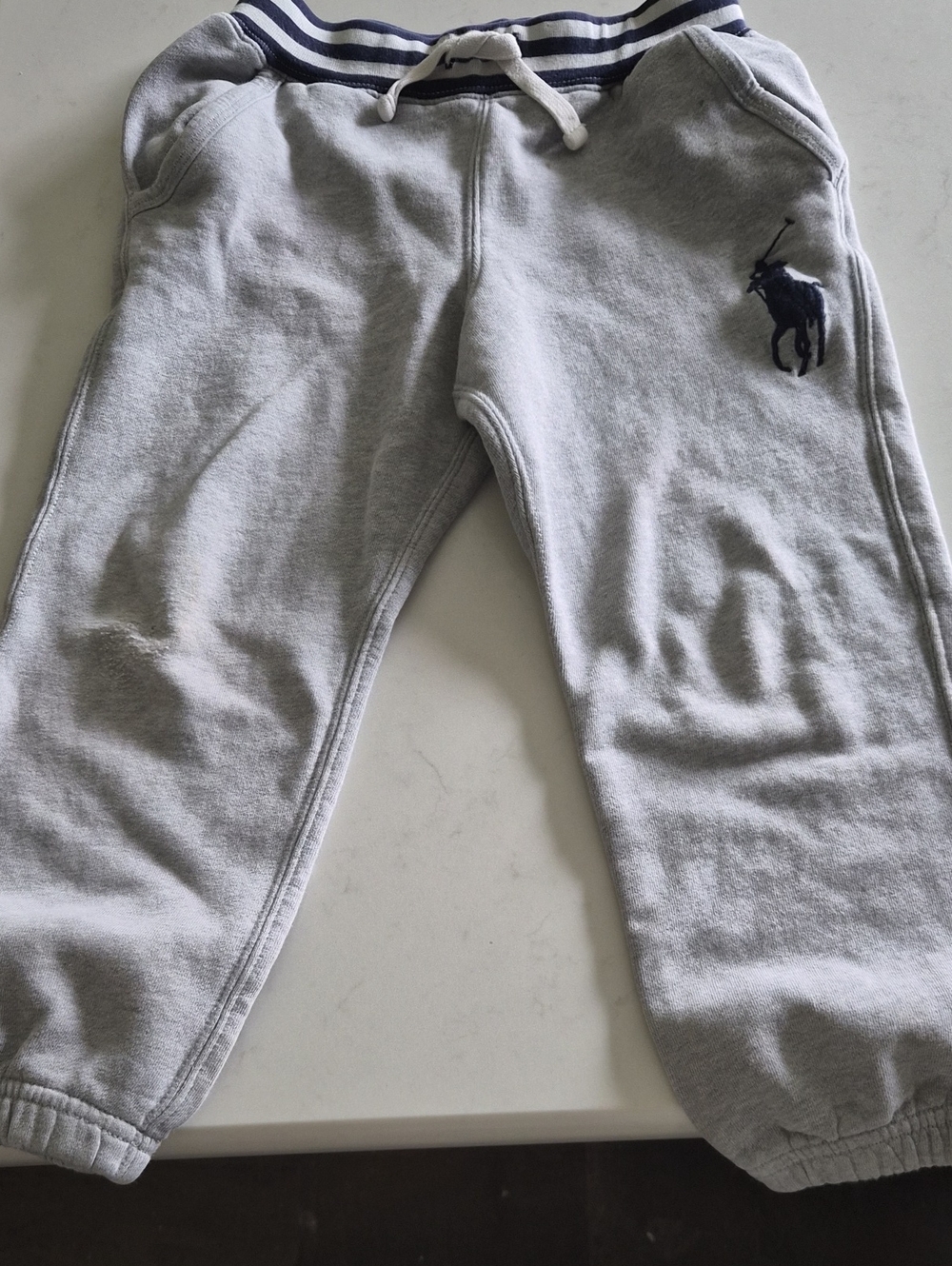 Polo by Ralph Lauren Gray Jogger Sweatpants with Navy Logo